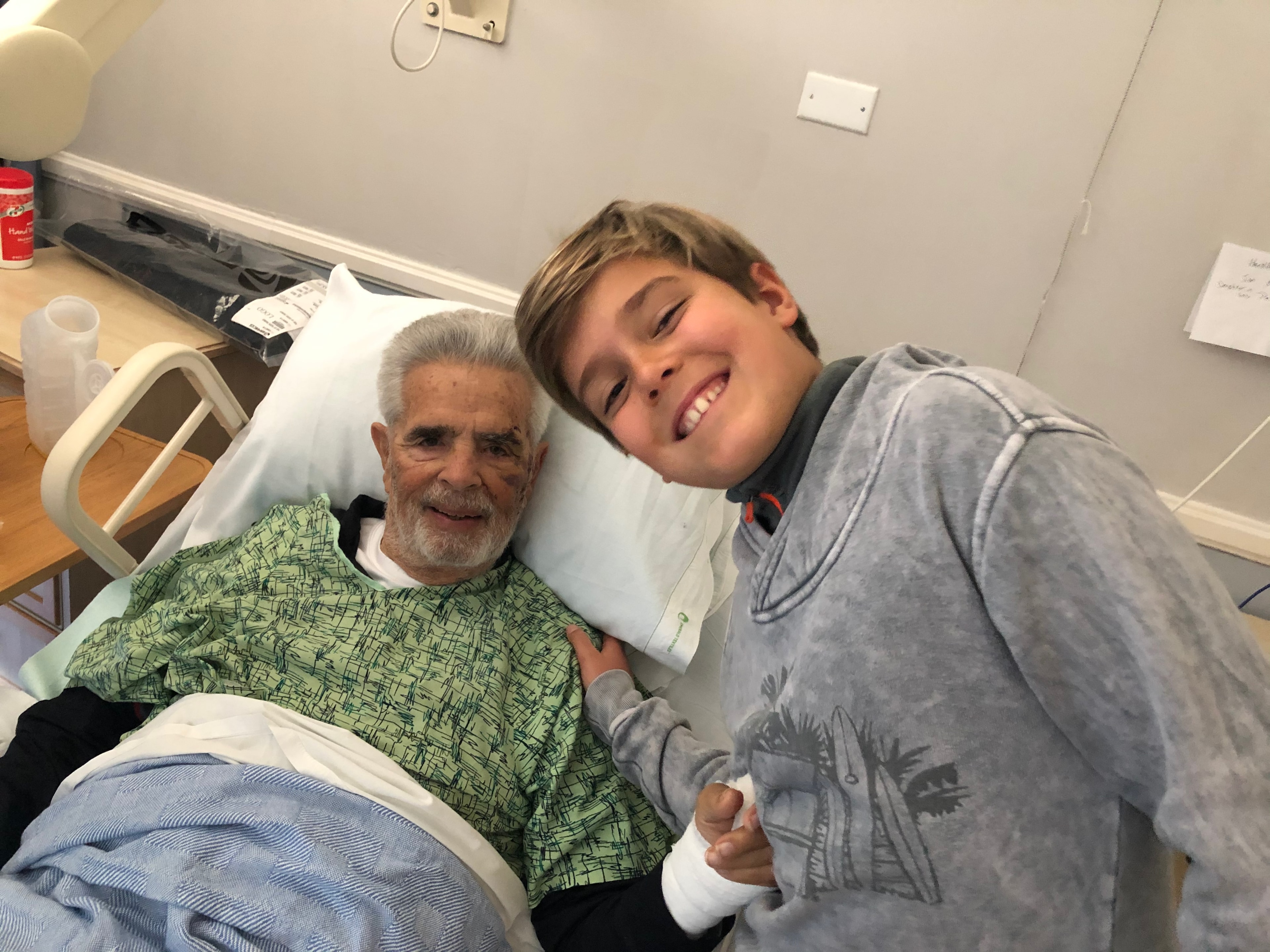 A visit to my grandfather in the rehabilitation facility after his tibial fracture